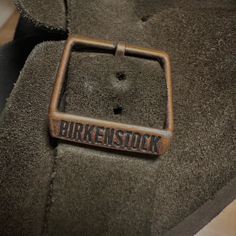 Brown Suede Boston Slip-On Birkenstocks
